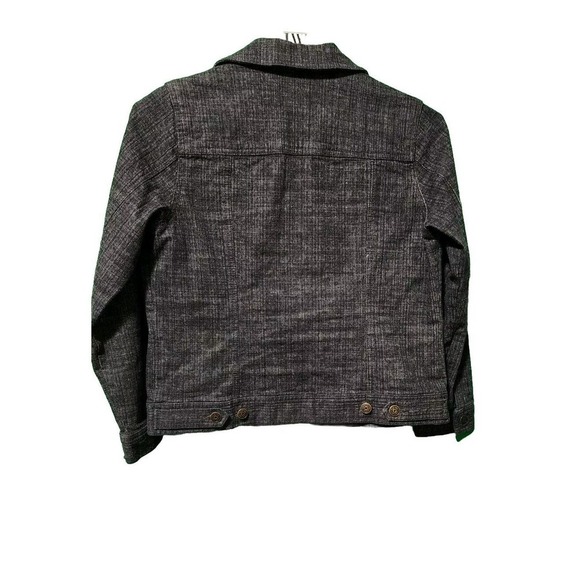 NWOT Relativity Jean Jacket Button Up Stretch Black Wash Women Size PS Fitted - Picture 3 of 5